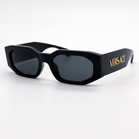 NEW VERSACE SUNGLASSES VE4489U GB1/87 BLACK WOMEN EYEWEAR - Picture 4 of 10